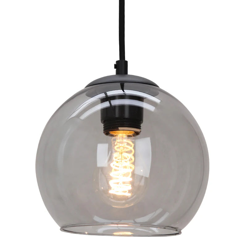Luca - Hanglamp - Zwart / Grijs - 5L