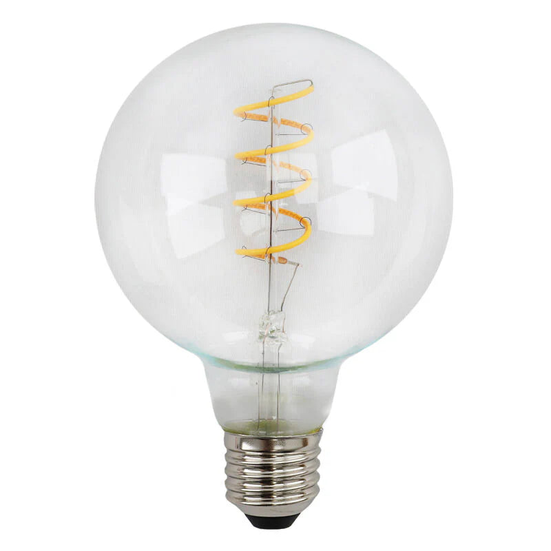 TUELO G95 - E27 LED filamentlamp - 4W - 2700K - Dimmen - Transparant