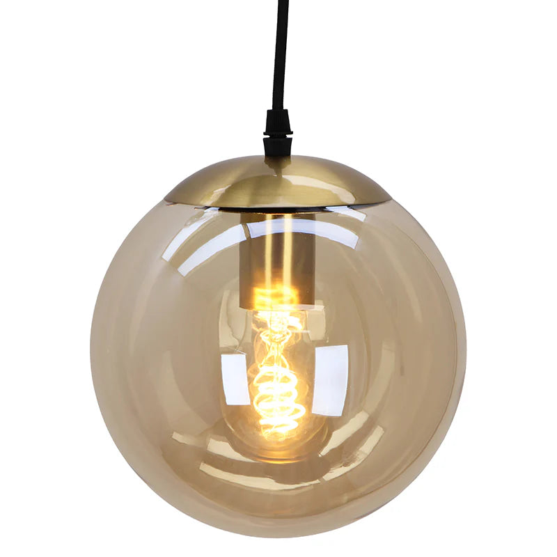 Lucio - Hanglamp - Amber / Messing - 5L