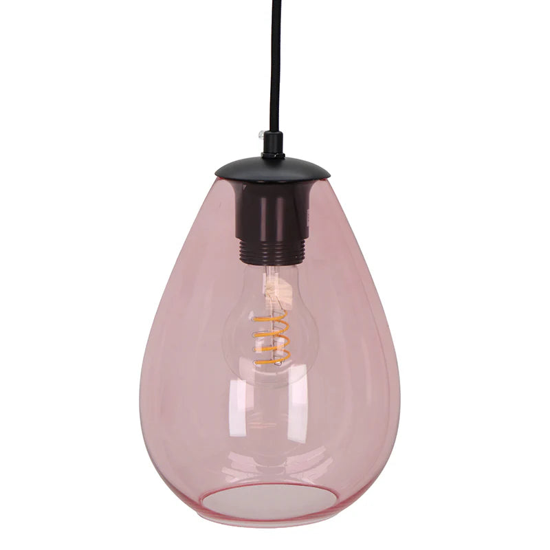 Lora - Hanglamp - Roze / Zwart - 5L