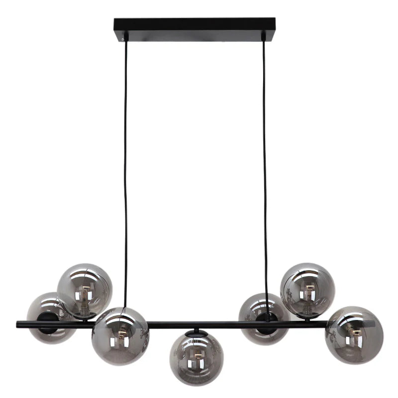Roma - Hanglamp - Grijs / Zwart - 7L