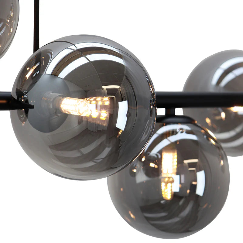 Roma - Hanglamp - Grijs / Zwart - 7L