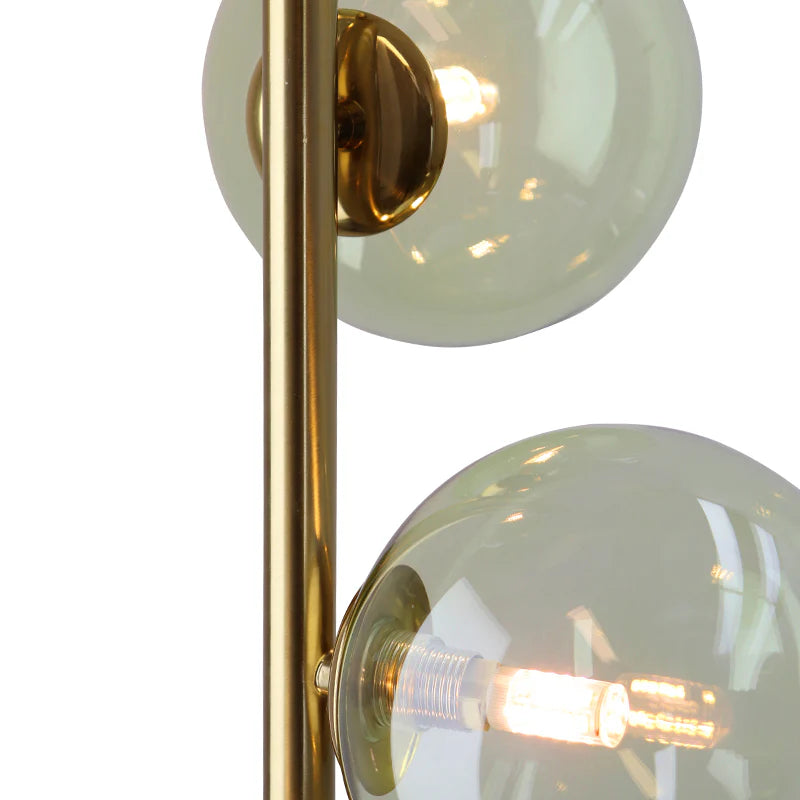 Boris - Vloerlamp - Groen / Messing
