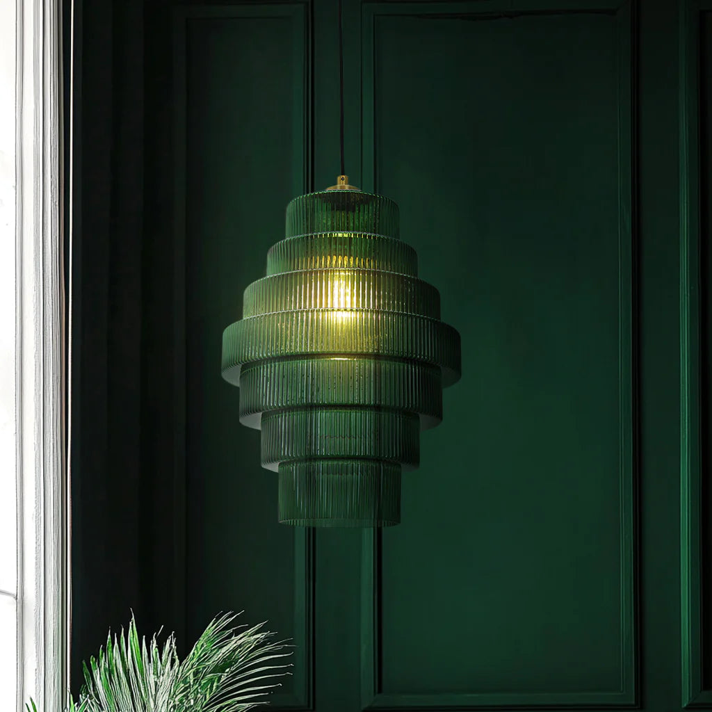 Dora - Hanglamp - Groen / Messing
