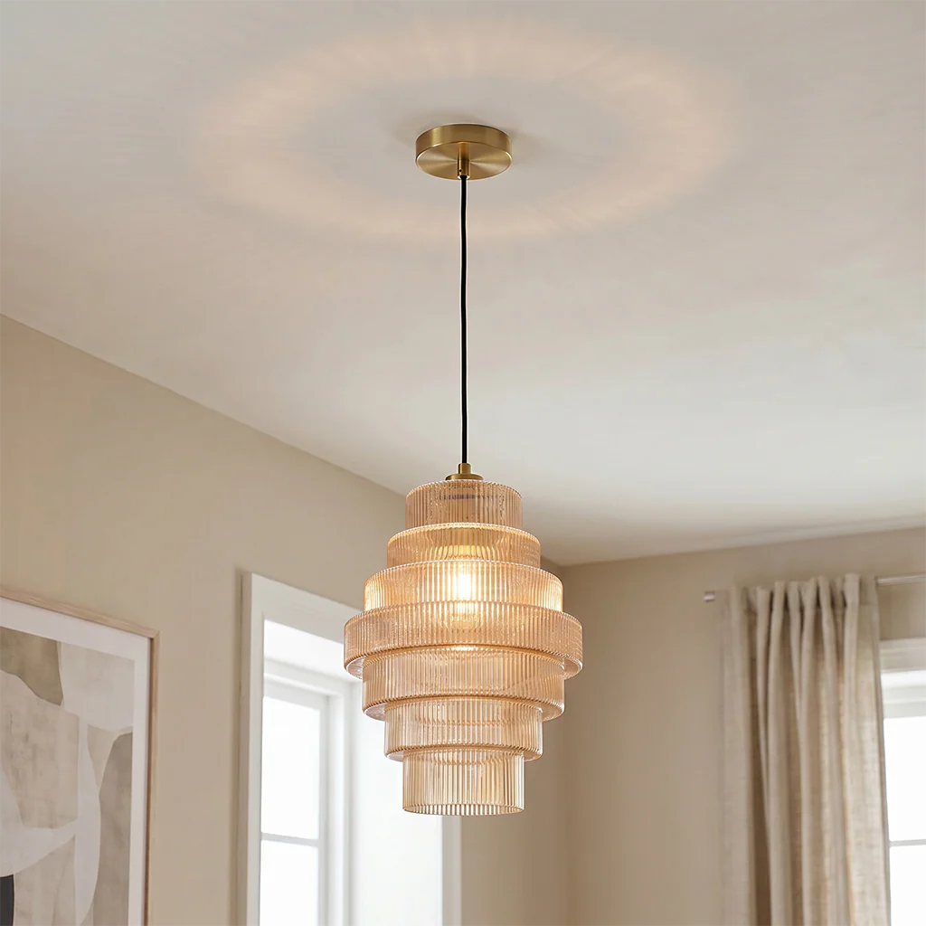 Dora - Hanglamp - Amber / Messing