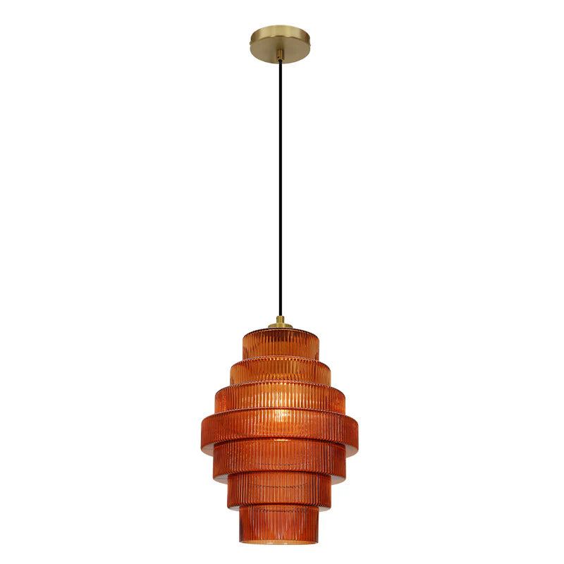 Dora - Hanglamp - Bruin / Messing