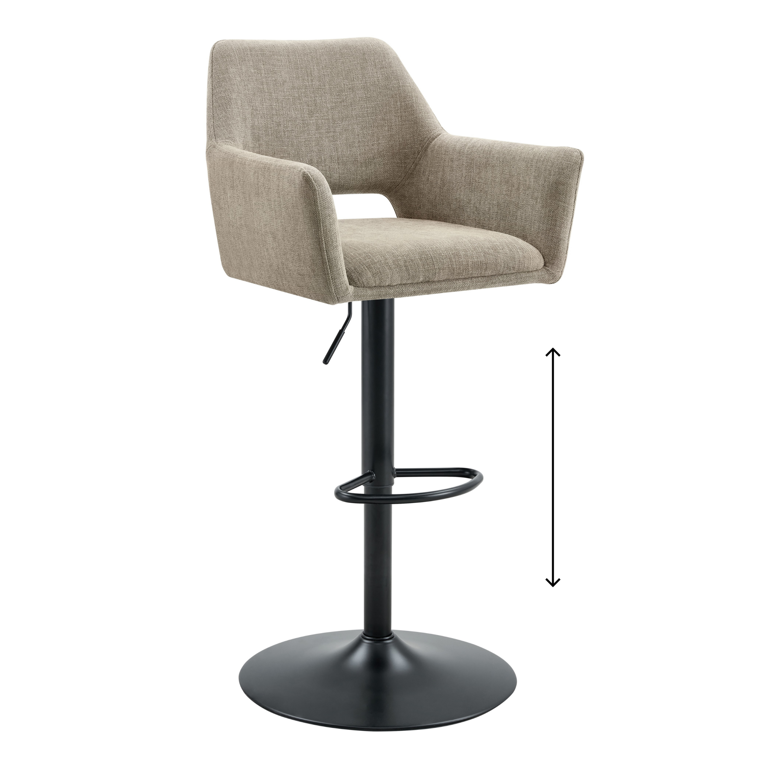 Barkruk Tess – Stof Truffel