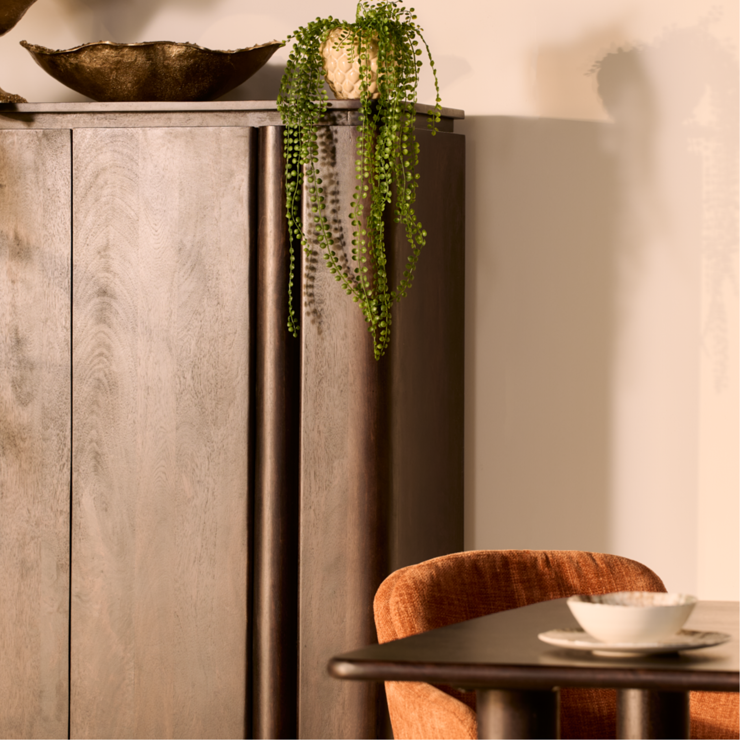 Wandkast Rondo – 150cm Donkerbruin