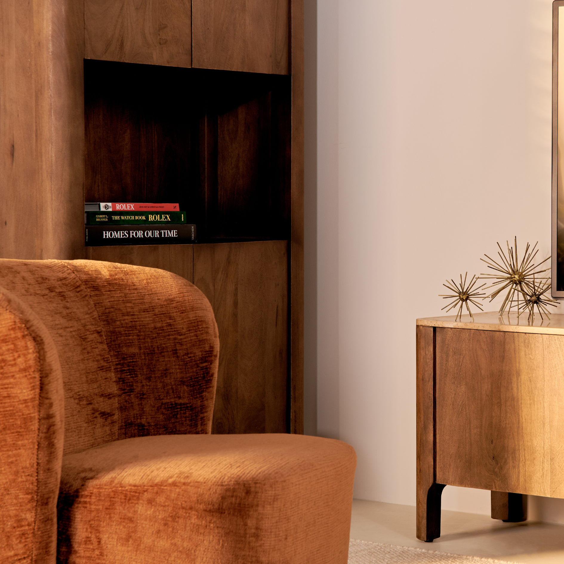 Wandkast Nova – Bruin - Marmer 180cm