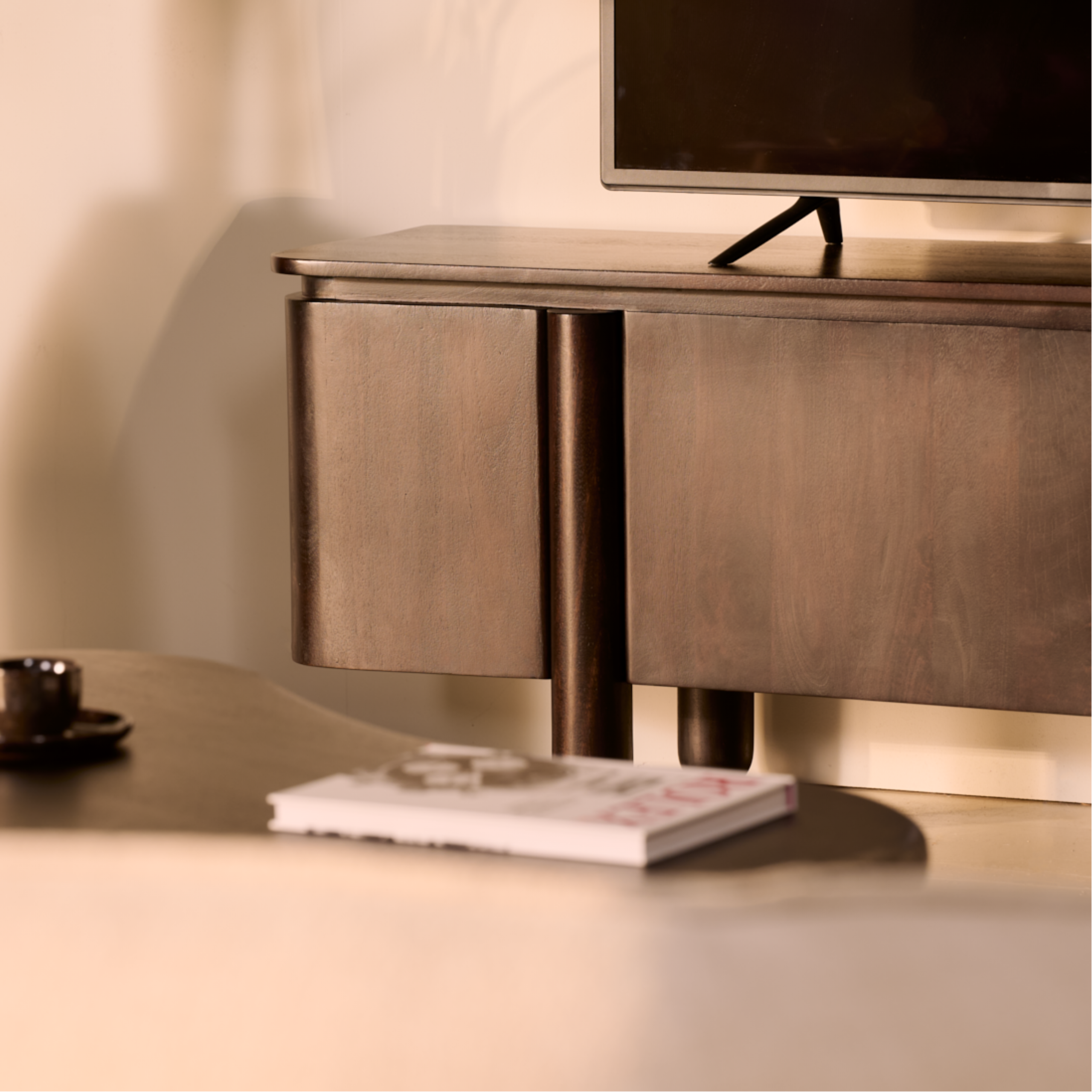 TV-Meubel Rondo – 175cm Donkerbruin