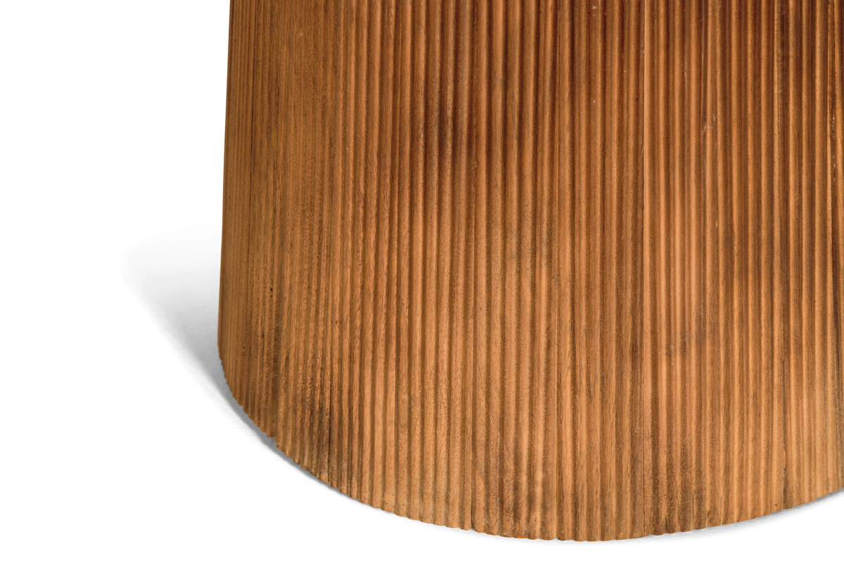 Japandi Eettafel Rond - Lichtbruin - Ø120cm