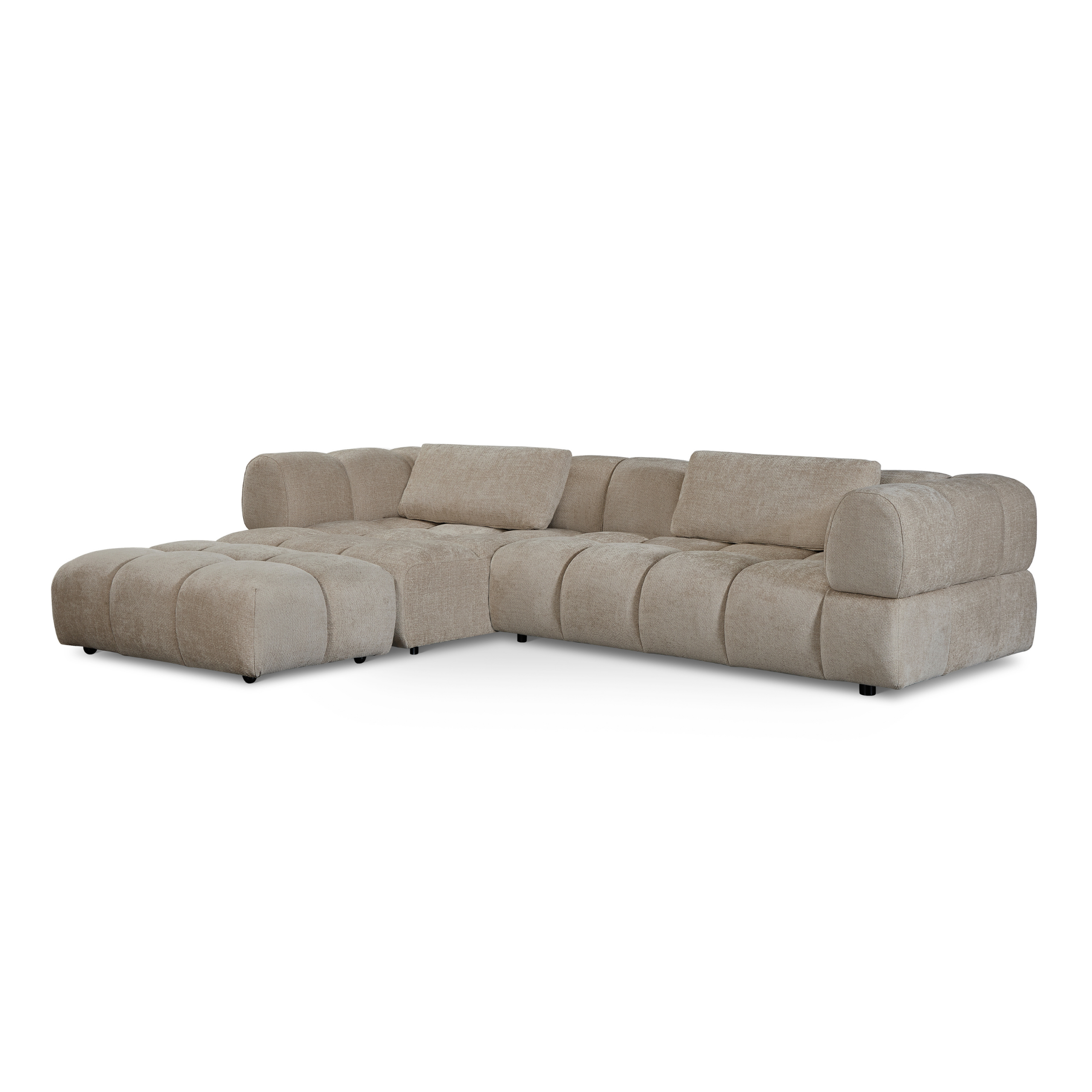 Hoekbank Sofia – Beige Links