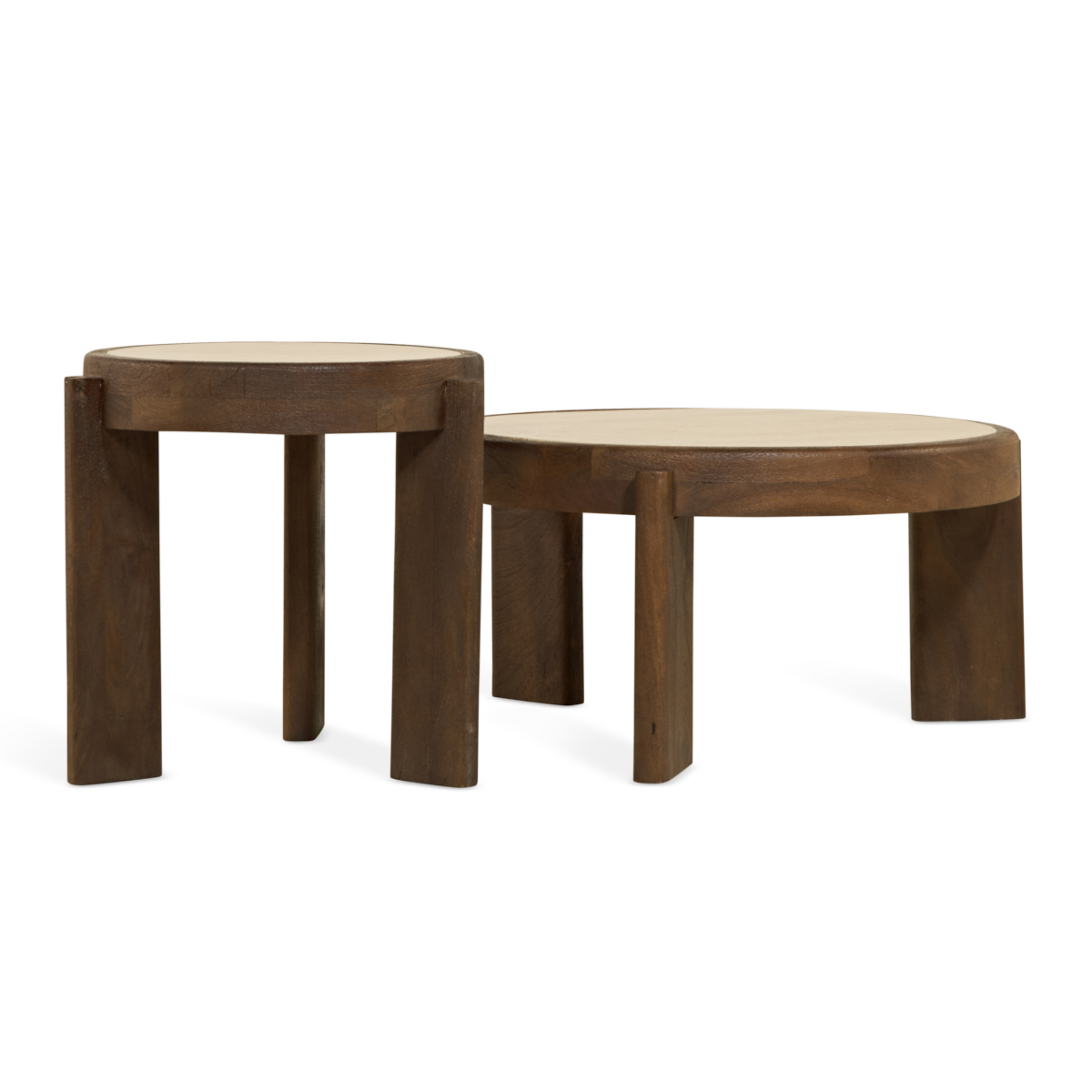Bijzettafel Bora – Ø50cm Bruin