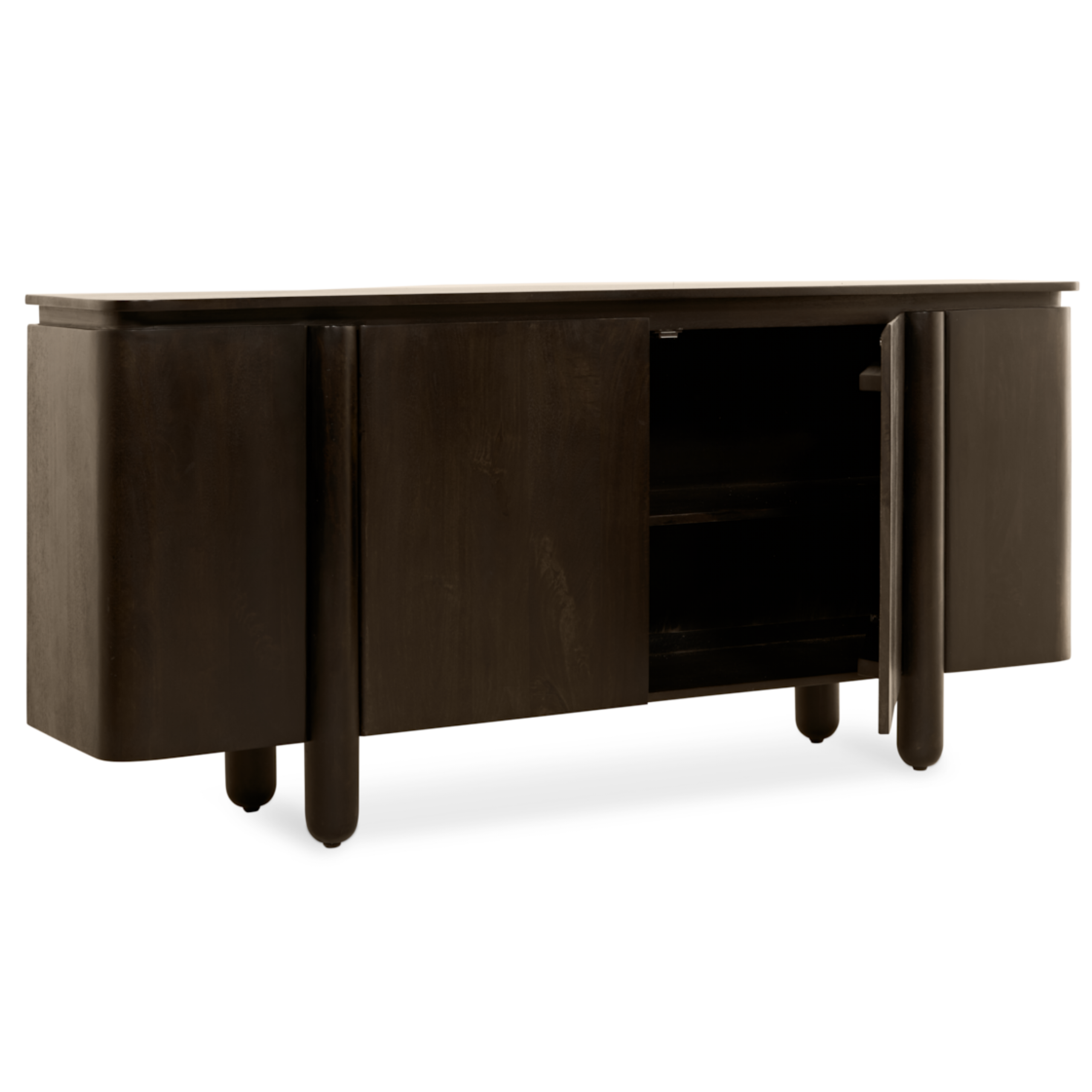 Dressoir Rondo – 175cm Donkerbruin