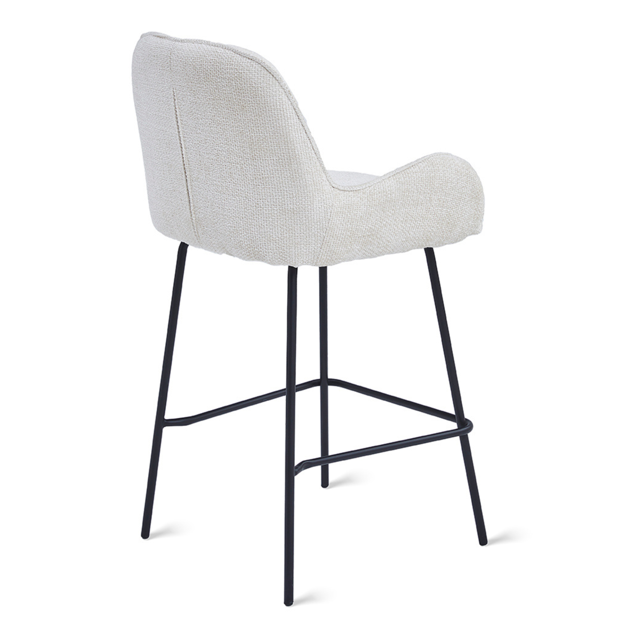 Barkruk Lily – Stof Ivoor