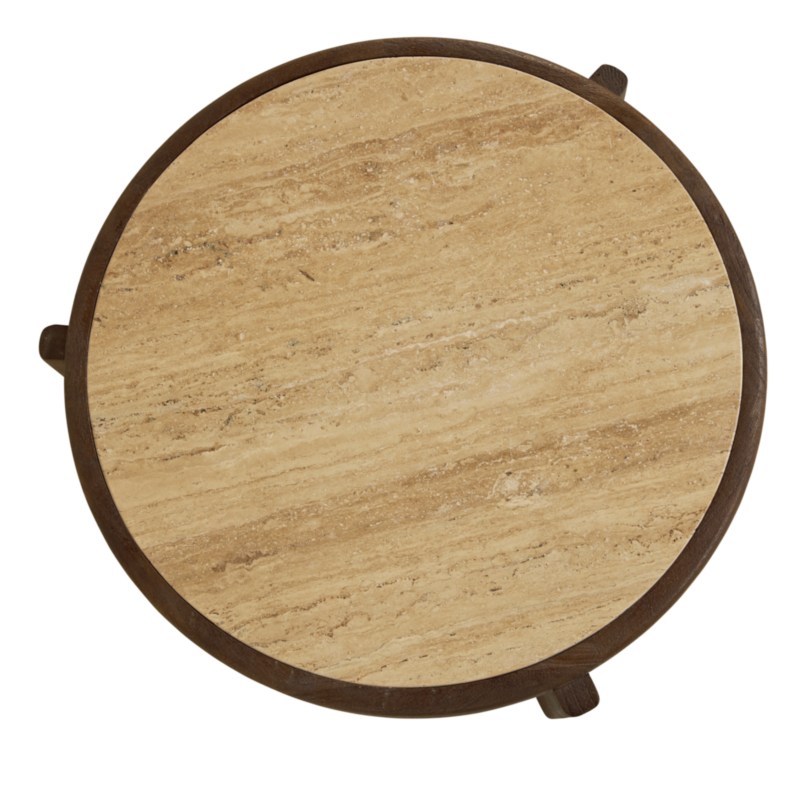 Bijzettafel Bora – Ø50cm Bruin