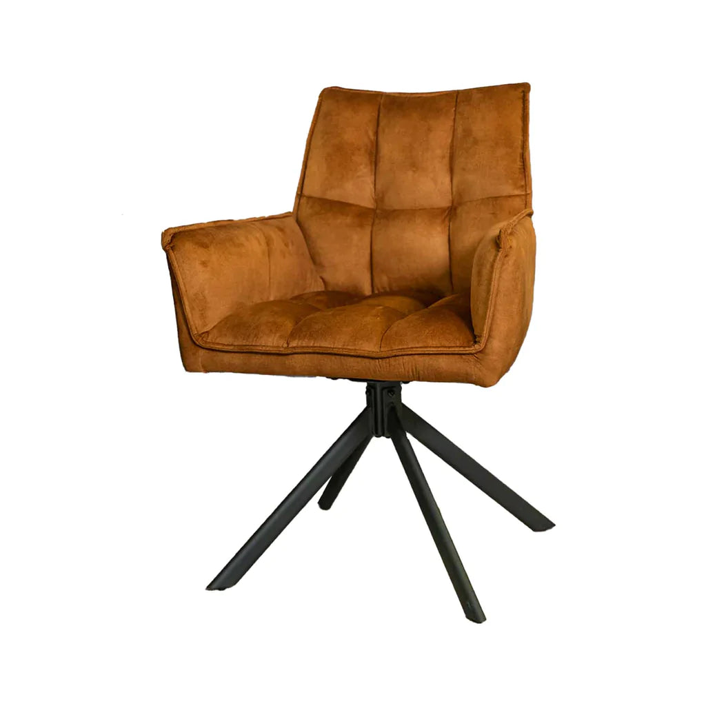 Eetkamerstoel Dani | Velvet Gold - Dbmeubels