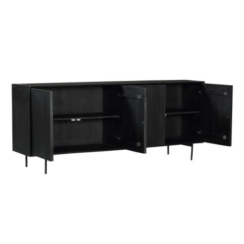 Dressoir Madison Zwart | 210 cm - Dbmeubels