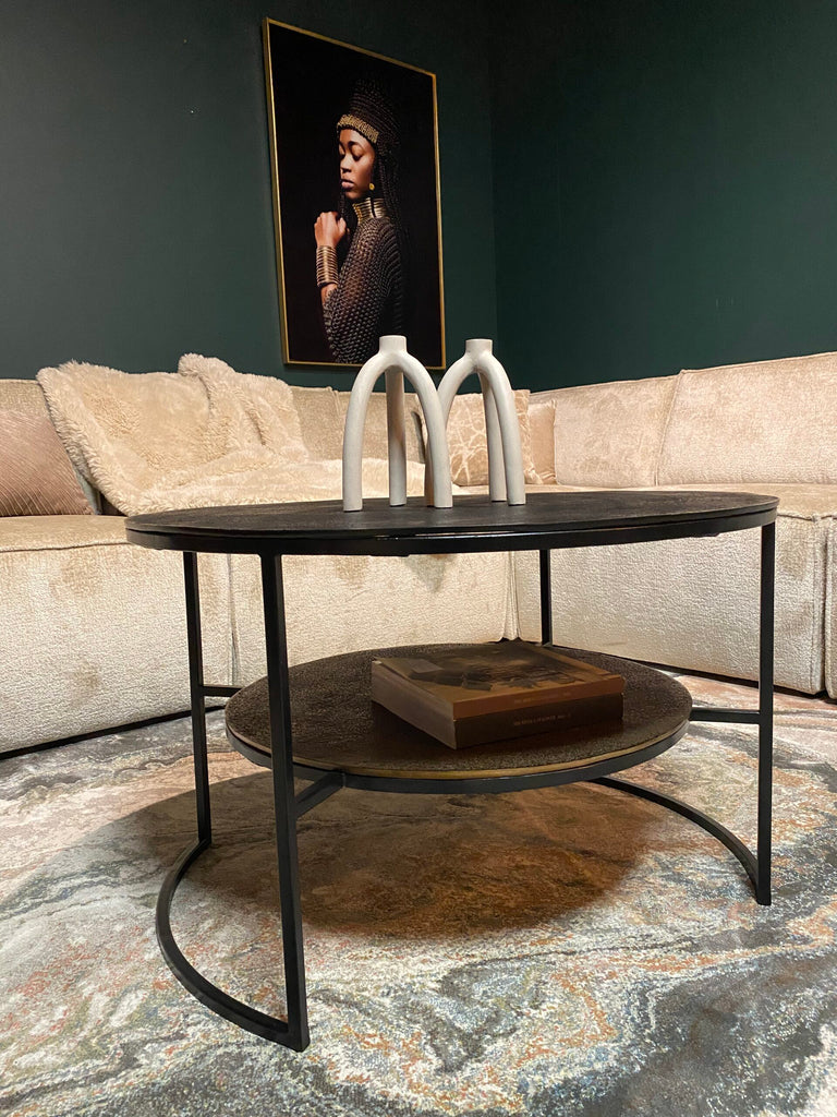 Salontafel Lecia | Zwart Goud - Dbmeubels