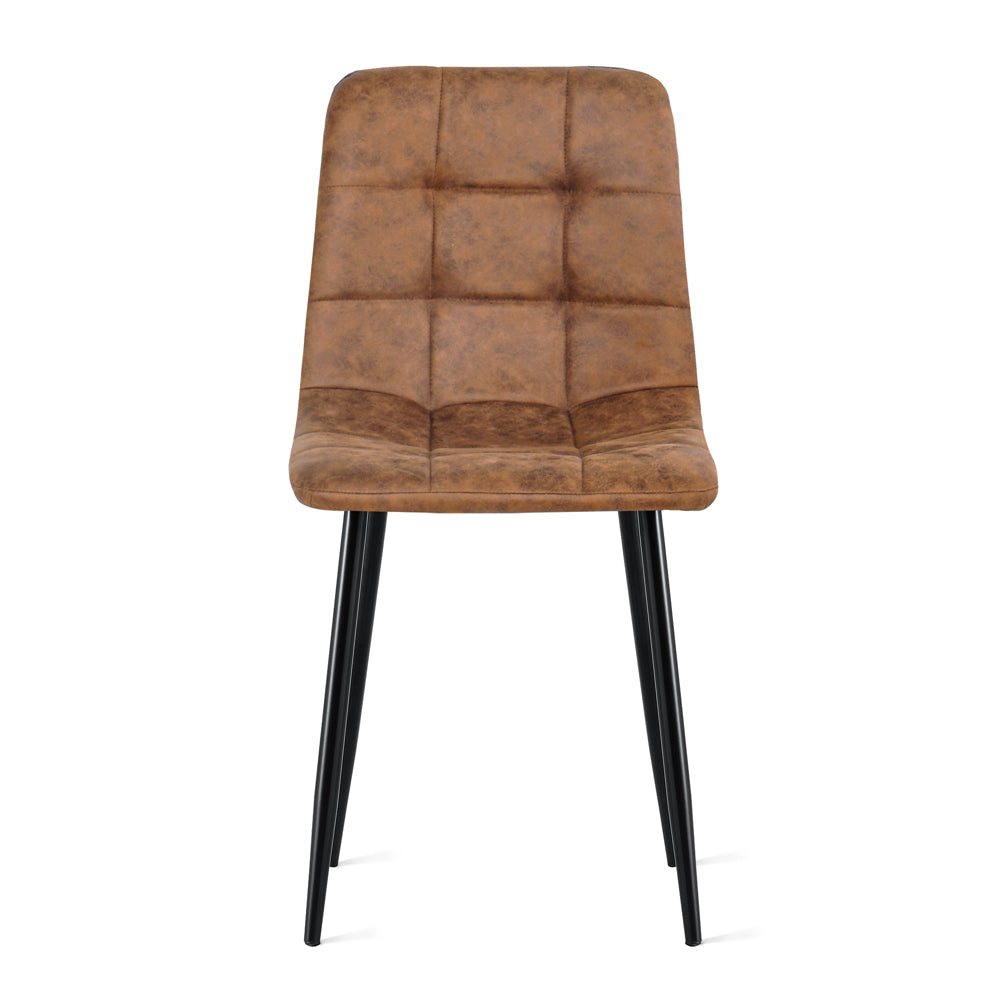 Eetkamerstoel Zoë - Microleder Cognac