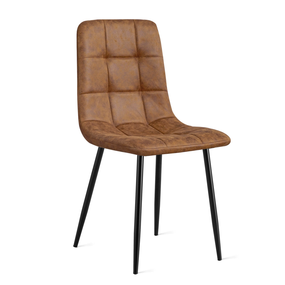 Eetkamerstoel Zoë - Microleder Cognac