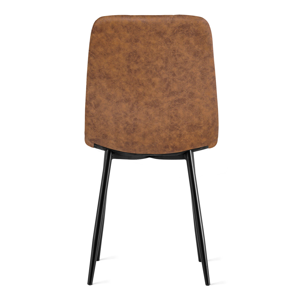 Eetkamerstoel Zoë - Microleder Cognac
