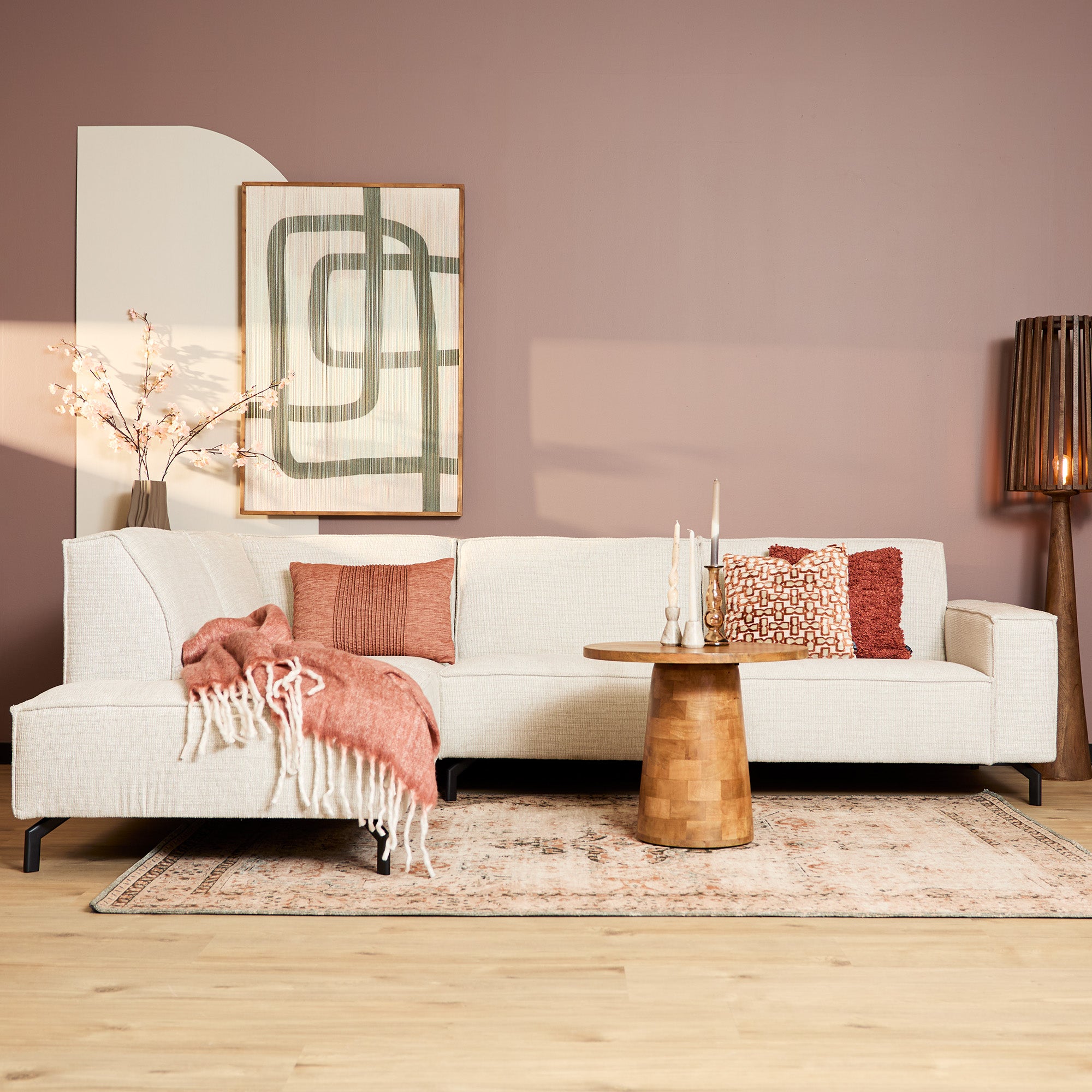 MySofa Floris | Divan Links + 2,5 zits | Beige