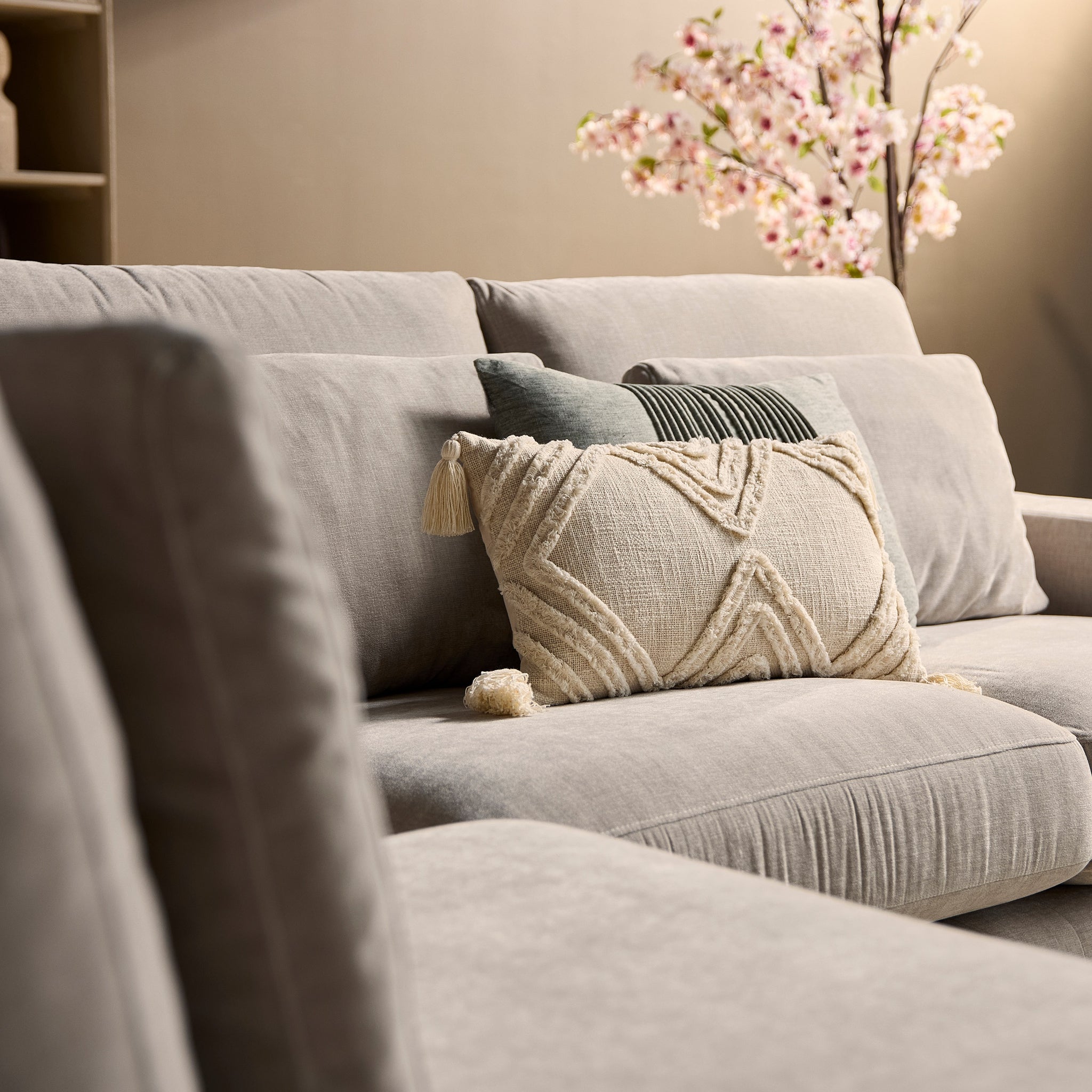 MijnSofa Jesse | Ottomane Links + 2,5 zits | Beige