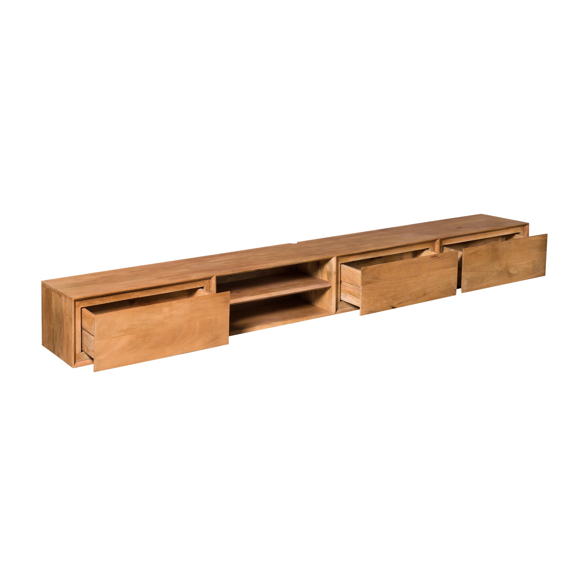Zwevend tv-meubel Ambiance Naturel | 280 cm