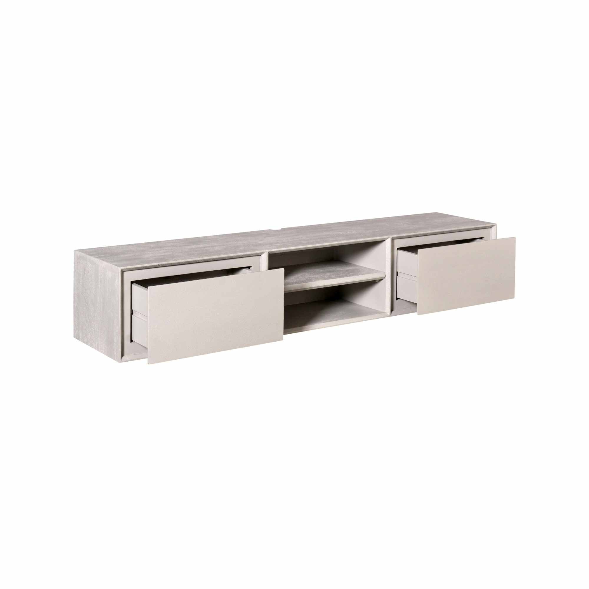 Zwevend tv-meubel Ambiance Taupe | 160 cm