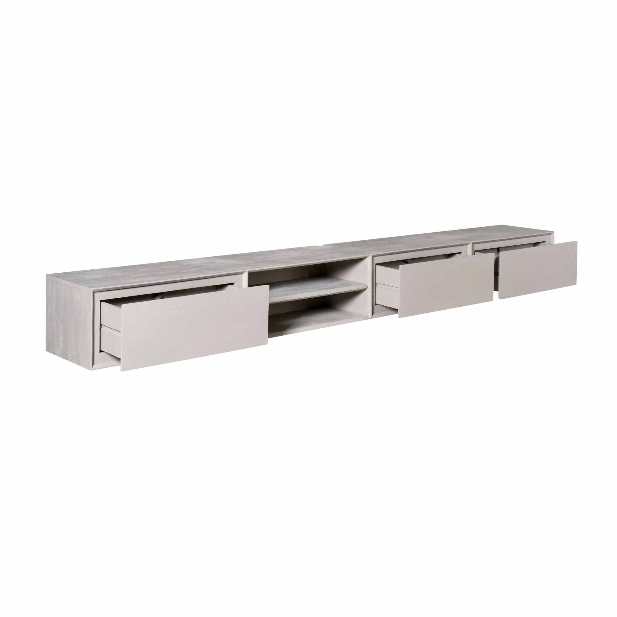 Zwevend tv-meubel Ambiance taupe | 280 cm