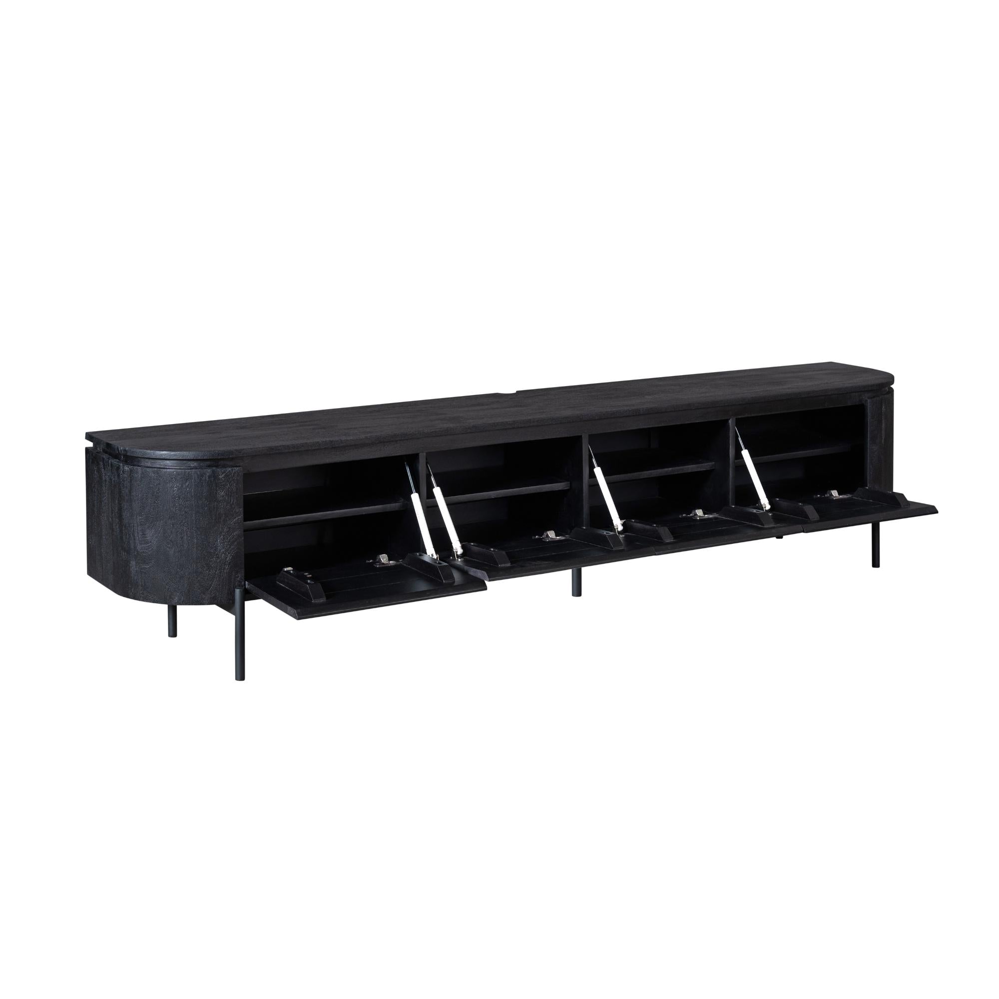 Tv-meubel Excellent Zwart | 240 cm