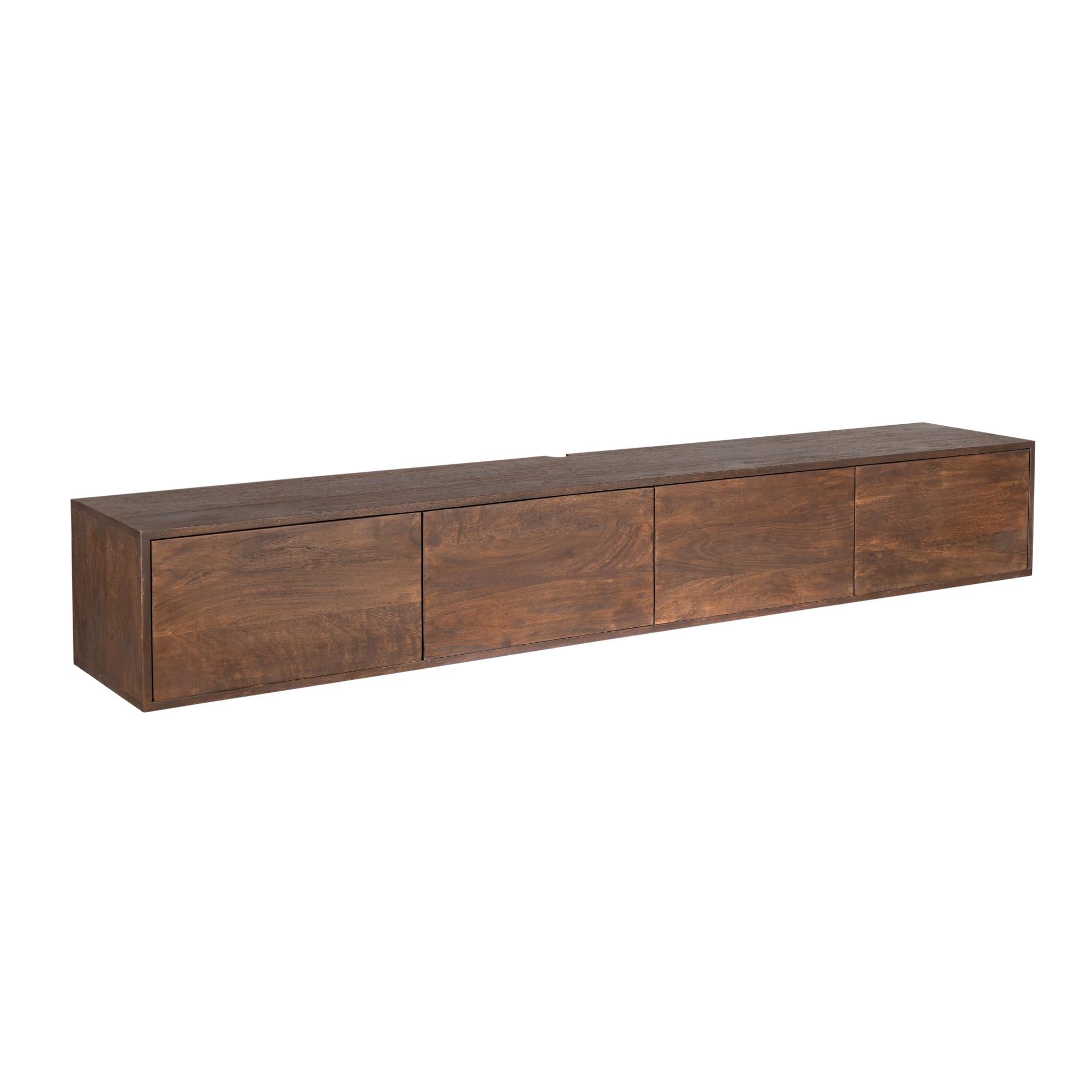 Zwevend tv meubel Vision Brown | 200 cm
