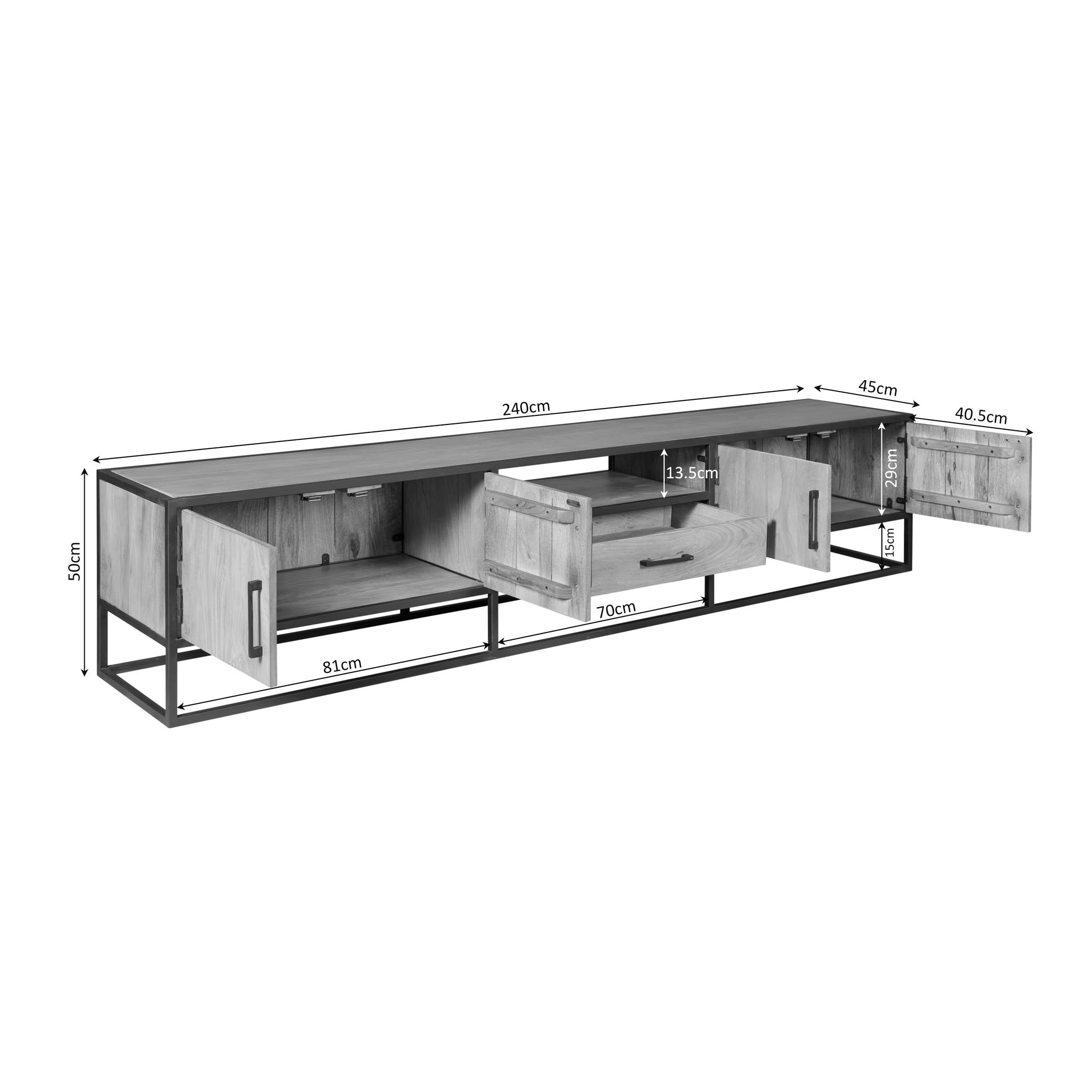 Tv meubel Dakota | 240 cm
