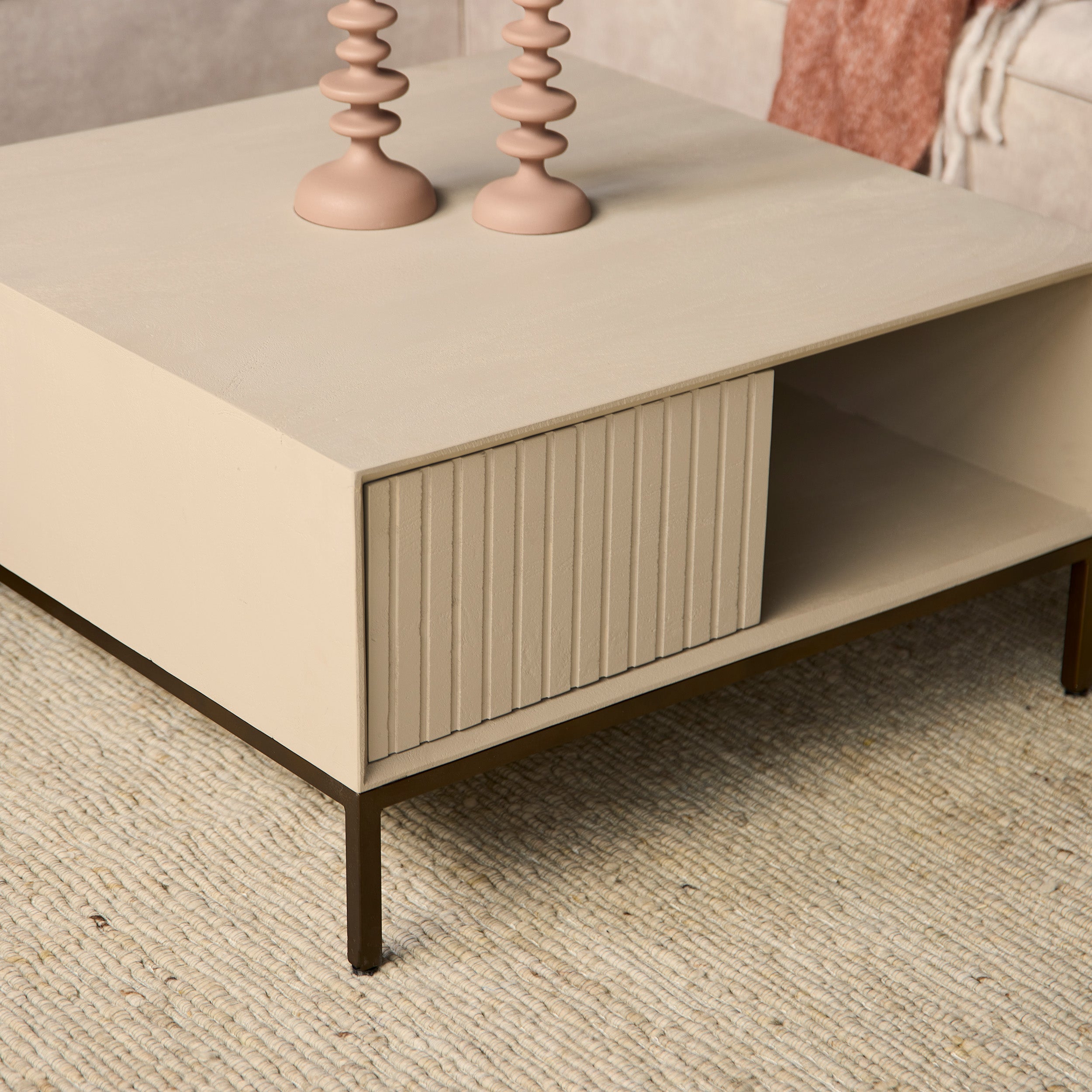 Salontafel Madison Sand | 80 cm | Vierkant