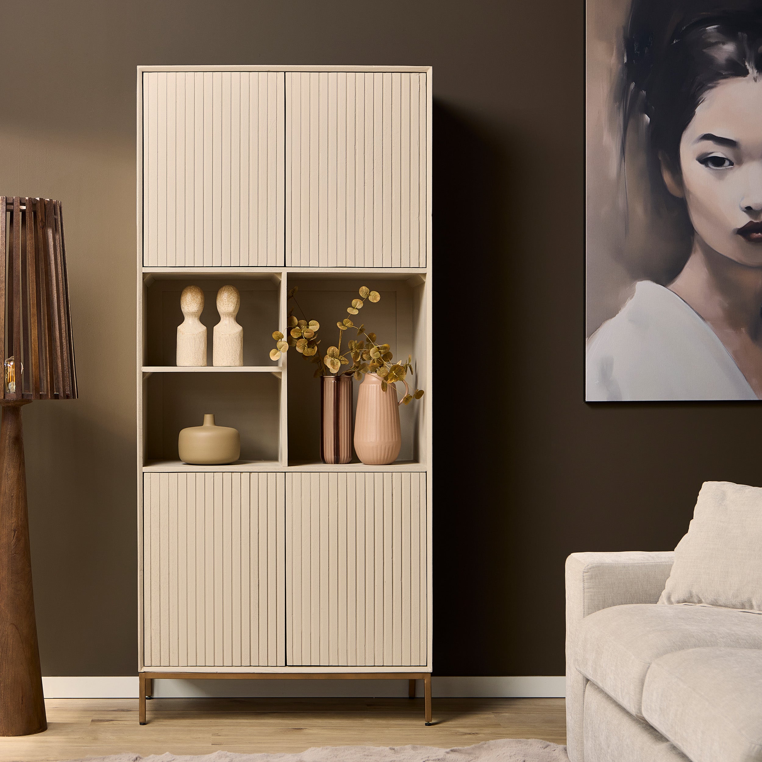 Vakkenkast Madison Sand | 90 cm