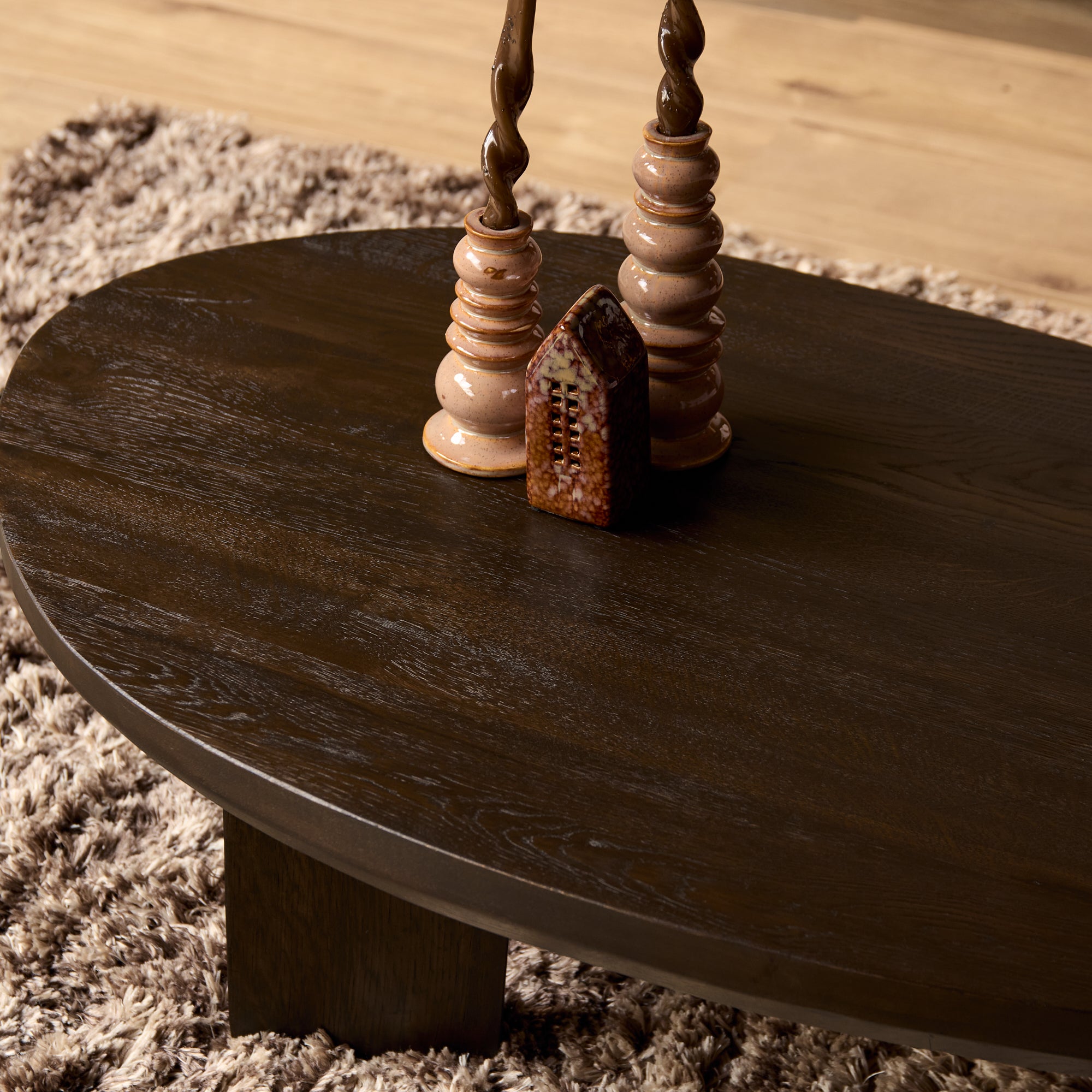 Salontafel Zillah | 130 cm | Eiken Bruin