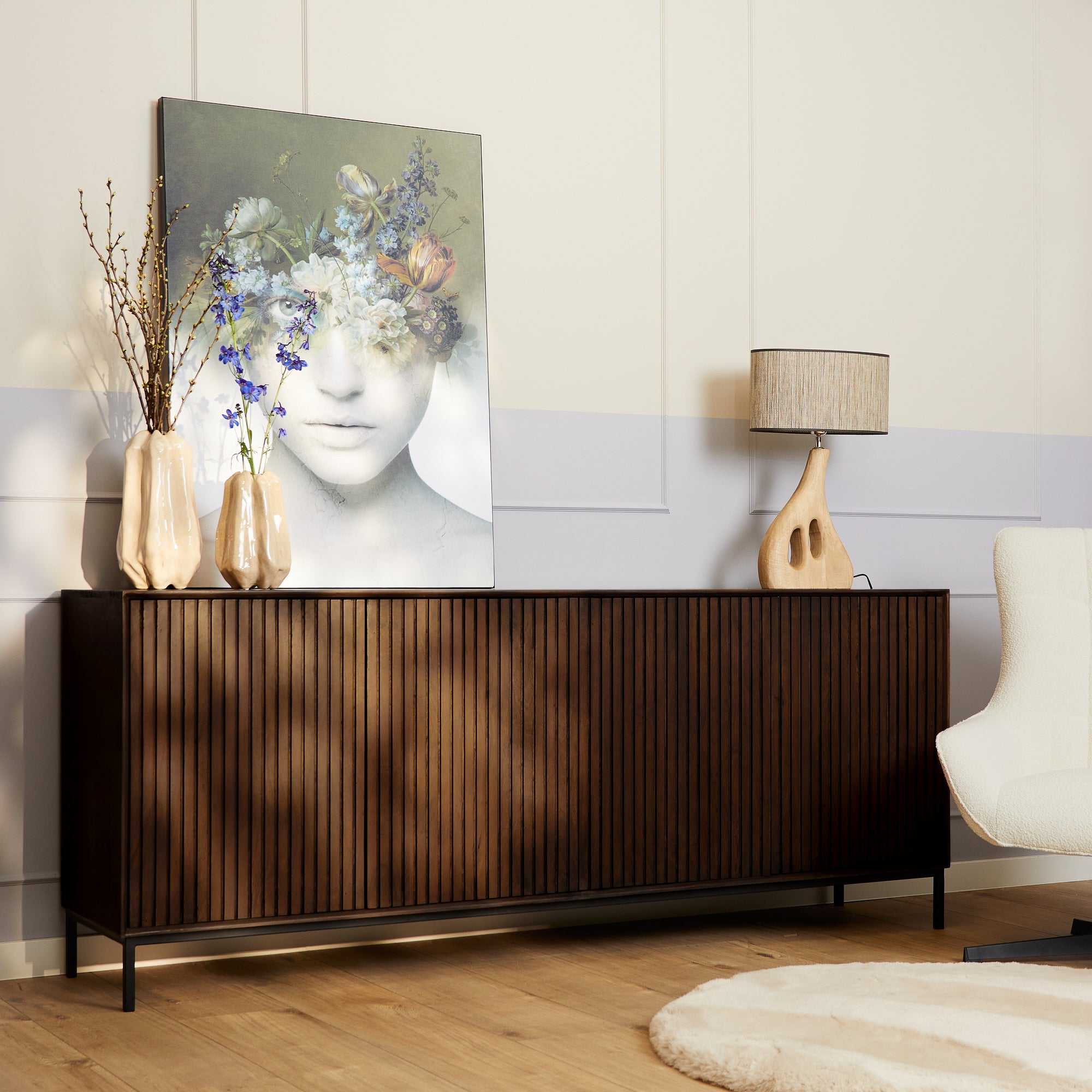 Dressoir Madison Bruin | 210 cm