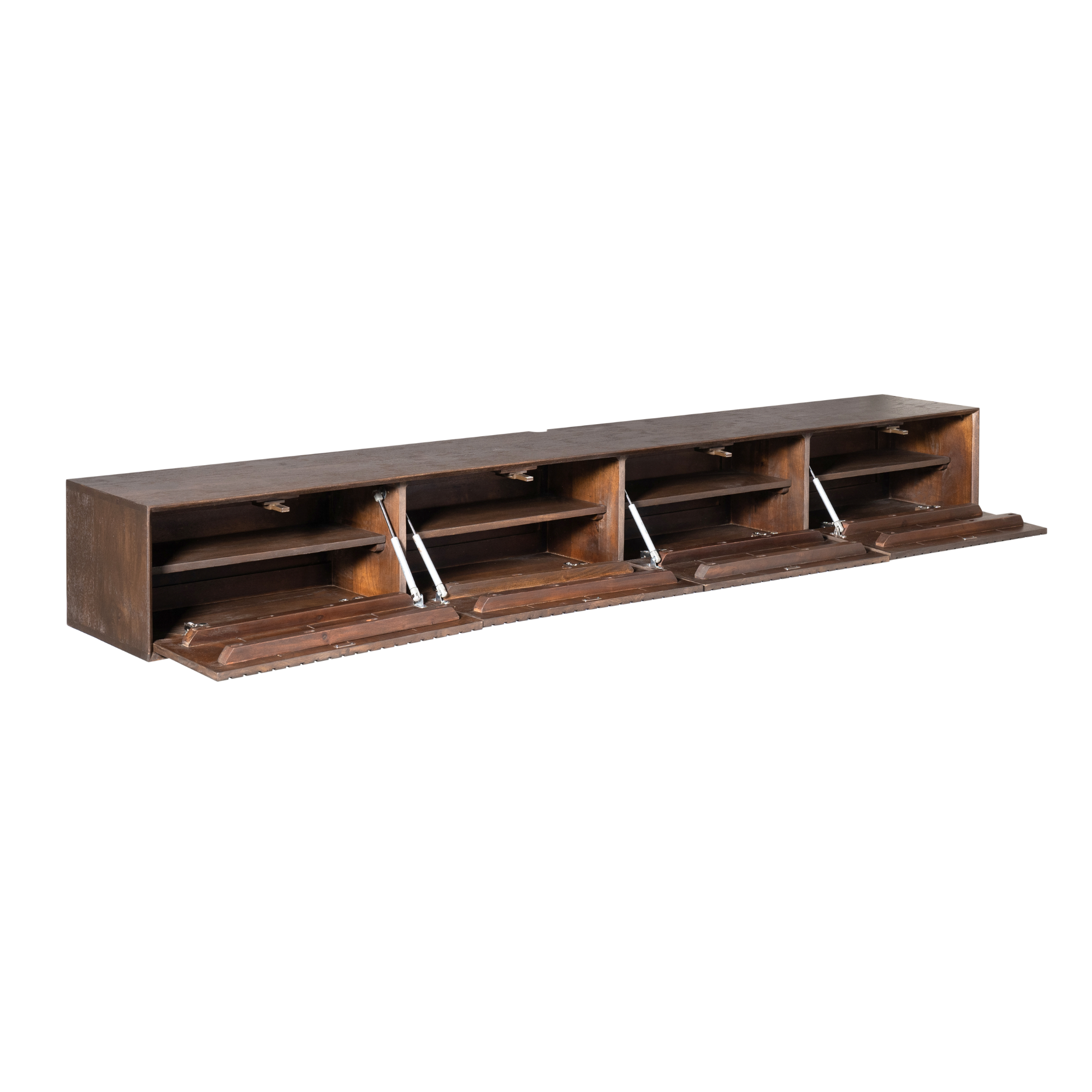 Zwevend tv meubel Madison Bruin | 200 cm