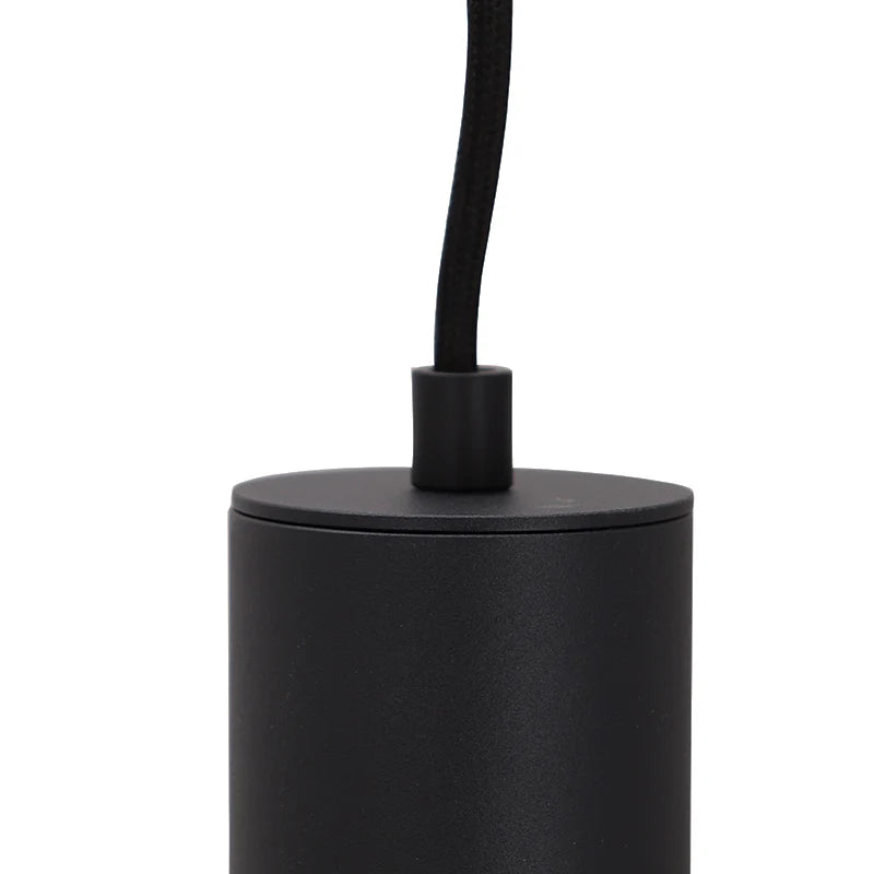 Luca - Hanglamp - Zwart / Grijs - 3L