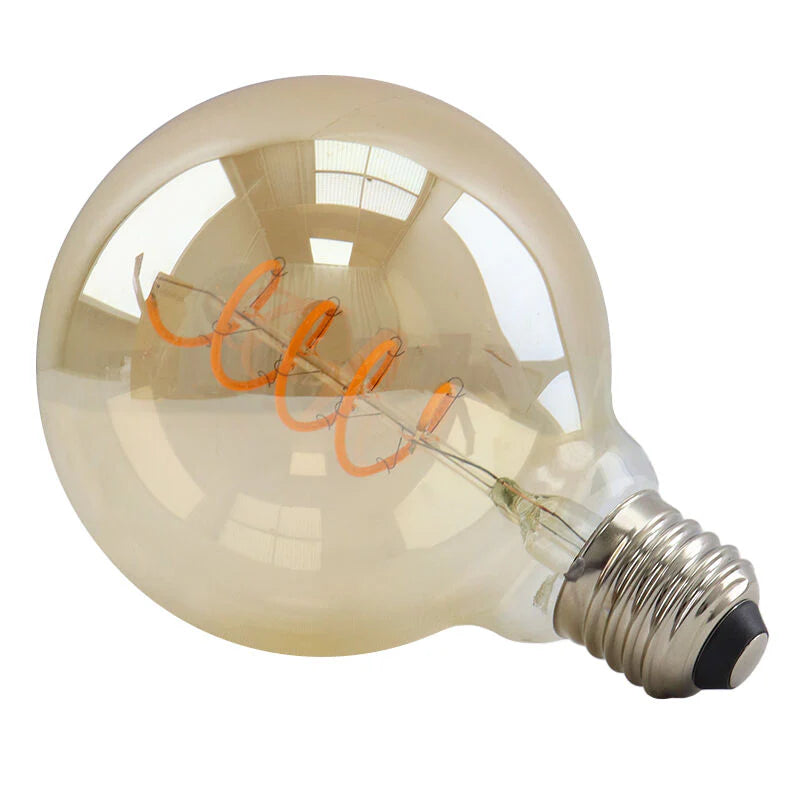 TUELO G95 - E27 LED filamentlamp - 4W - 2200K - Dimmbaar - Amber