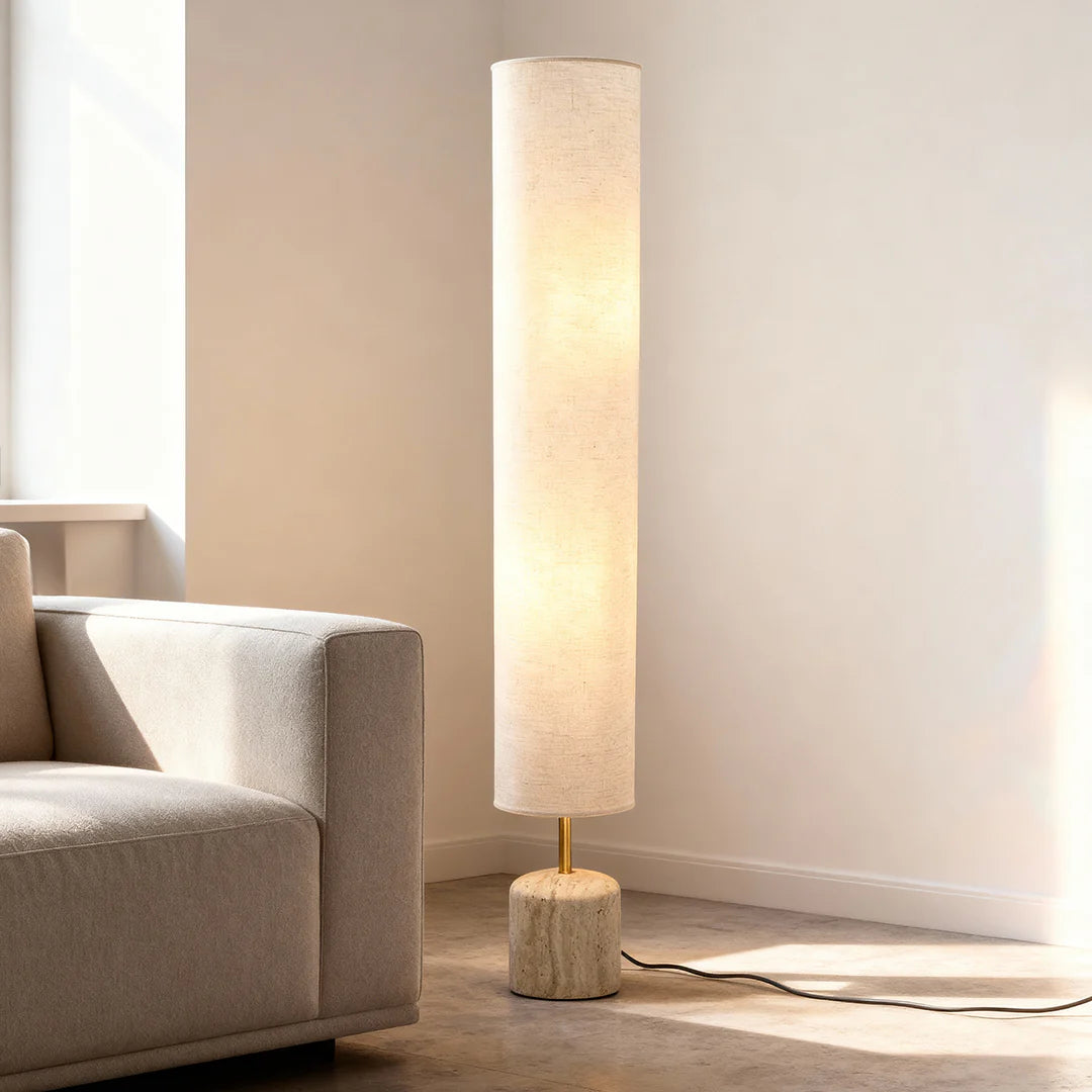 Japandi - Vloerlamp - Beige / Grijs