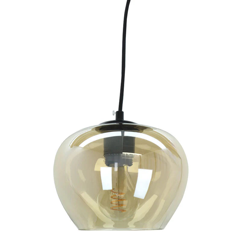 Lora - Hanglamp - Amber / Zwart - 5L