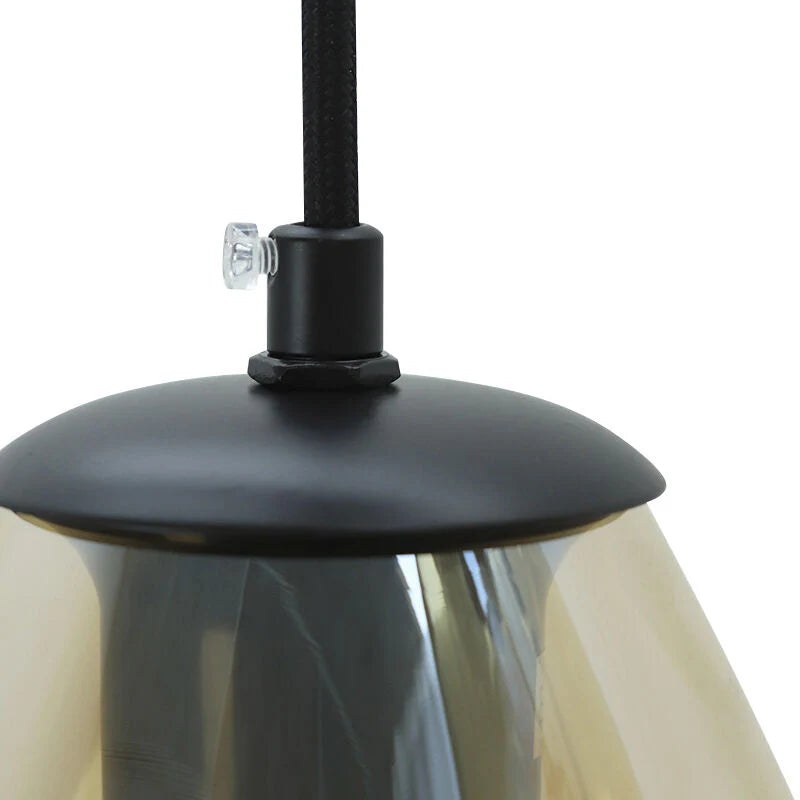 Lora - Hanglamp - Amber / Zwart - 5L