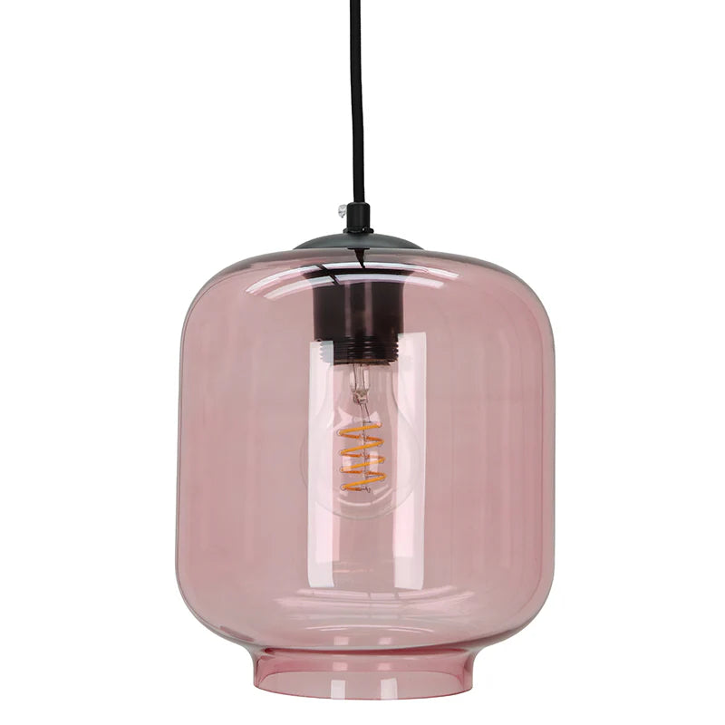 Lora - Hanglamp - Roze / Zwart - 5L