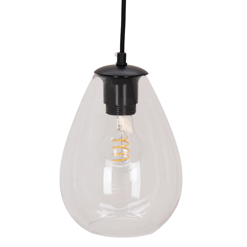 Lora - Hanglamp - Multikleur / Zwart - 5L