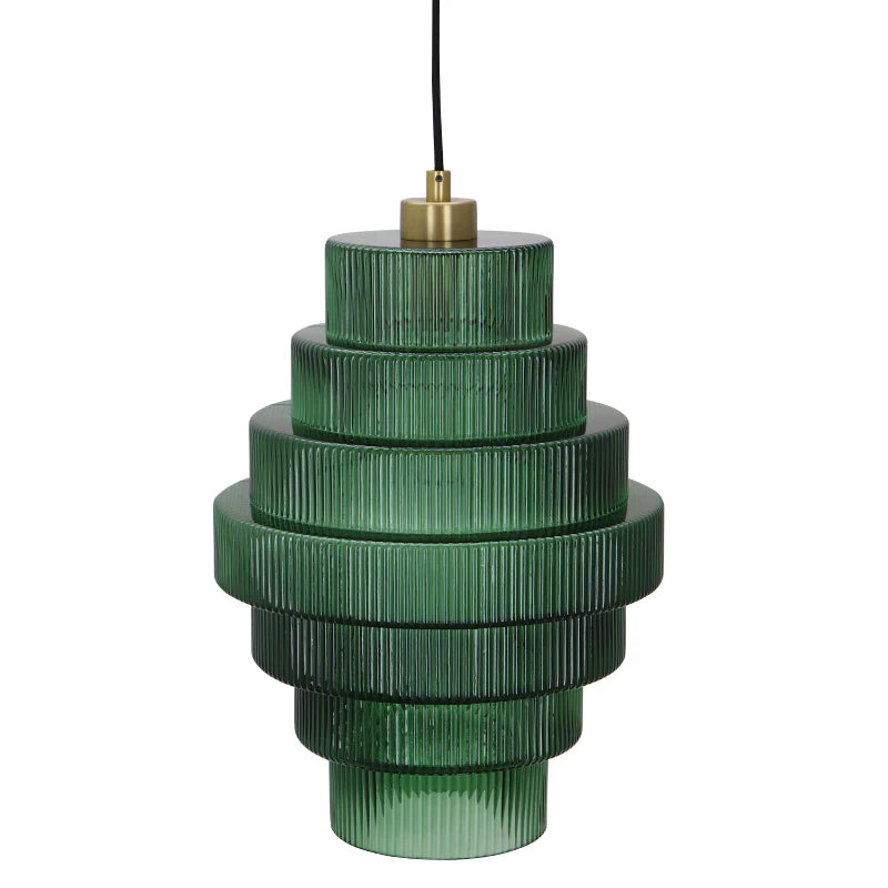 Dora - Hanglamp - Groen / Messing