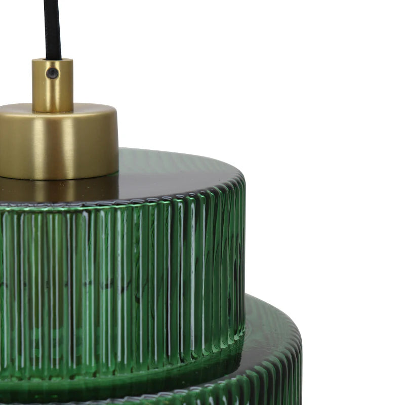 Dora - Hanglamp - Groen / Messing