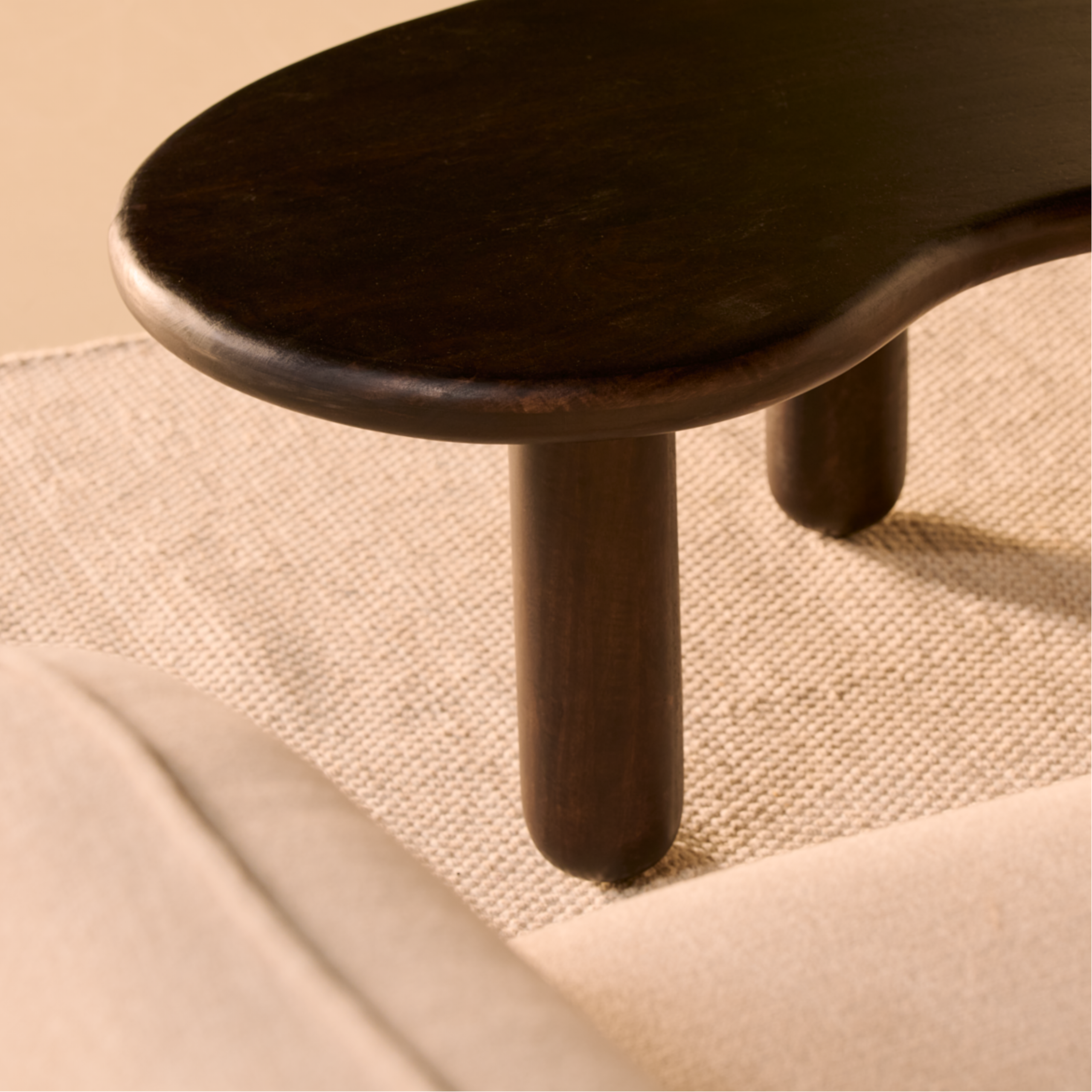 Salontafel Rondo – 110cm Donkerbruin
