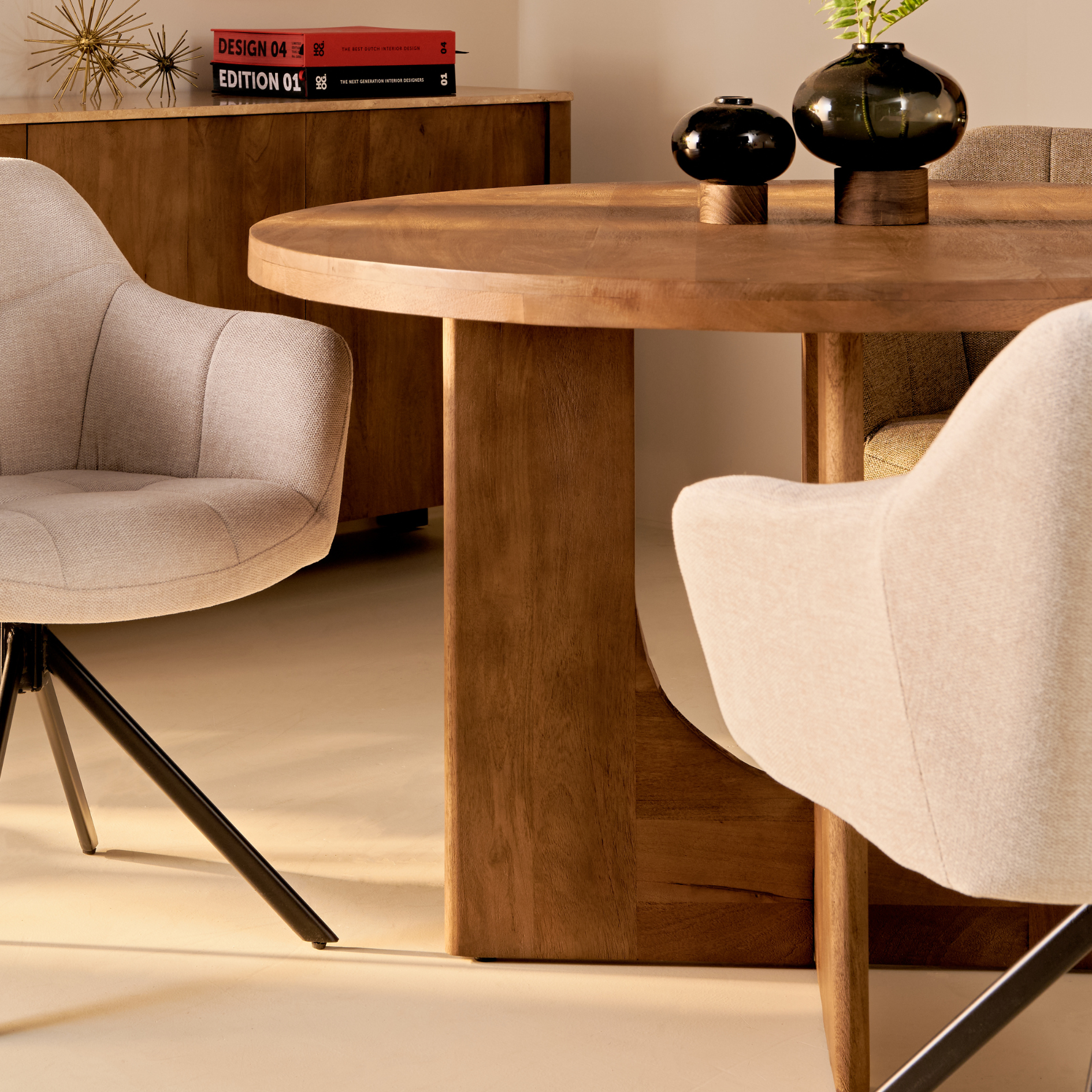 Eettafel Nova – Bruin Ø150cm